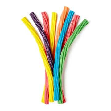 TWIZZLERS Twists Rainbow Candy - 6 Count Chewy Treat