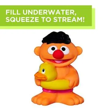 Sesame Street Bath Squirters for Toddlers - Fun Bath Toys