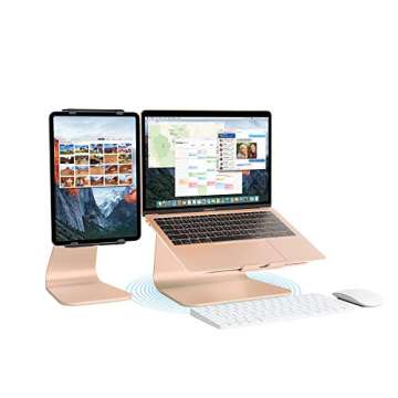 Rain Design mStand360 Laptop Stand with Swivel Base, Gold (10073)