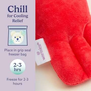 Warmies Lobster Plush - Heatable & Coolable Comfort Toy