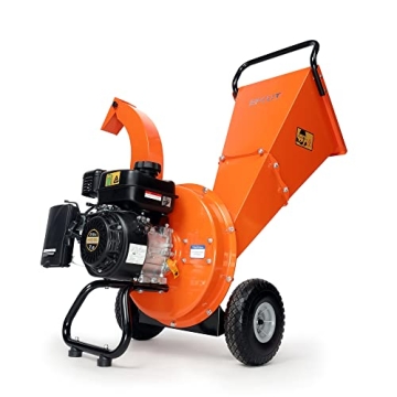 EFCUT C30 Wood Chipper Shredder Mulcher 7 HP 212cc Heavy Duty Rotor Engine Gas Powered 3 inch Max Wo...