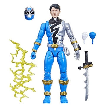 Power Rangers Lightning Collection Dino Fury Blue Ranger Action Figure Toy with Accessories