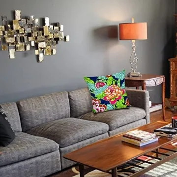 Chinoiserie Navy Pink Throw Pillow Covers for Elegant Decor