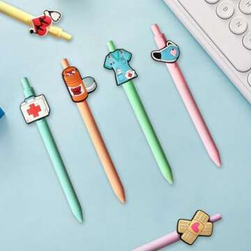Cute Nurse Pens Set with Aesthetic Design for Work