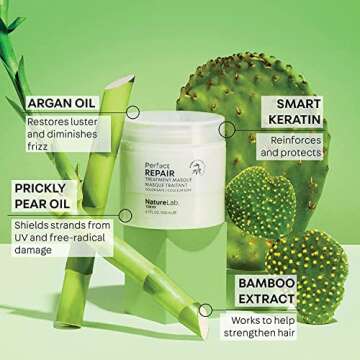 NATURELAB. TOKYO Perfect Clean & Repair Treatment Duo: Perfect Clean 2-in1 Clarifying Scalp Scrub and Shampoo 8.1 oz & Perfect Repair Treatment Masque 6.7 oz