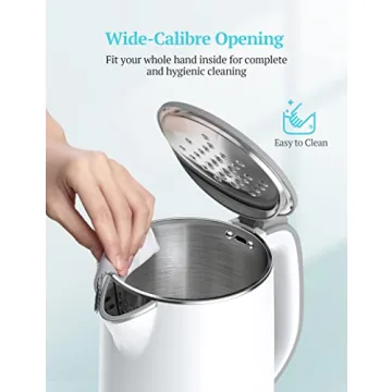 Electric Kettle Fast Boiling Double Wall Stainless Steel
