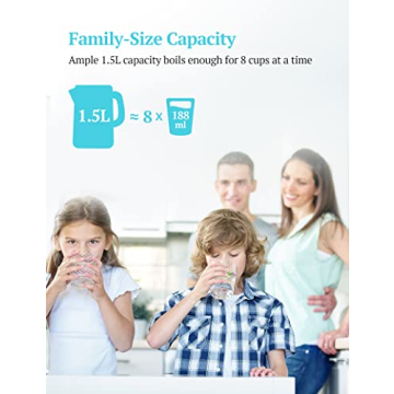 Electric Kettle Fast Boiling Double Wall Stainless Steel