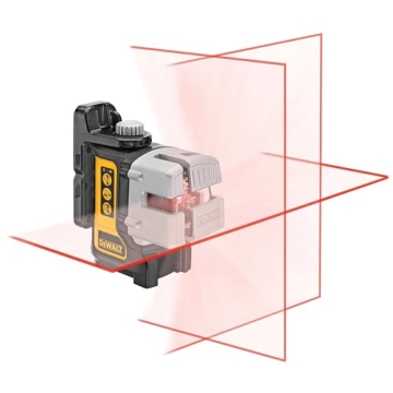 DEWALT Self-Leveling Line Laser, 3-Beam Accuracy
