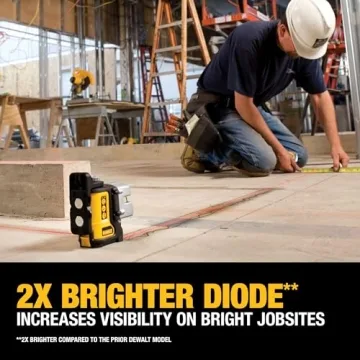 DEWALT Self-Leveling Line Laser, 3-Beam Accuracy