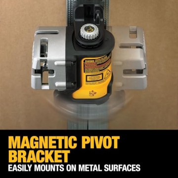 DEWALT Self-Leveling Line Laser, 3-Beam Accuracy