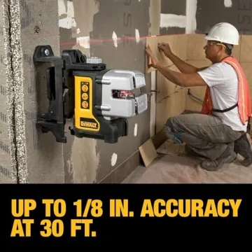 DEWALT Self-Leveling Line Laser, 3-Beam Accuracy