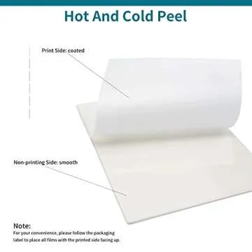 Jecqbor DTF Transfer Film Paper 100 Sheets 13x19 Inch, A3 Plus + Double Sided Heat Transfer Paper, Thick Clear Pretreat PET Sheets for Epson DTF Printer Direct Print On T-Shirts Textile