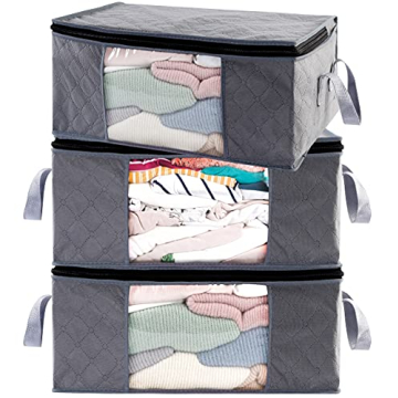 ABO Gear 3pc Gray Storage Bins & Bags - Ultimate Closet Organizers