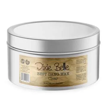 Dixie Belle Best Dang Furniture Wax (10oz, Clear) - The Ultimate DIY Solution for Furniture Finishin...