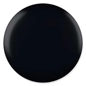 DND DC Gel Polish Set, Black Collection, UV/LED Gel Polish and Air Dry Nail Lacquer, Matching Chip-Free Polish Duo, 055 Black Ocean, 0.5 Fl Oz