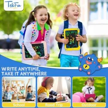 TEKFUN LCD Writing Tablet - Eco-Friendly Doodle Board for Kids
