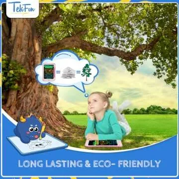 TEKFUN LCD Writing Tablet - Eco-Friendly Doodle Board for Kids