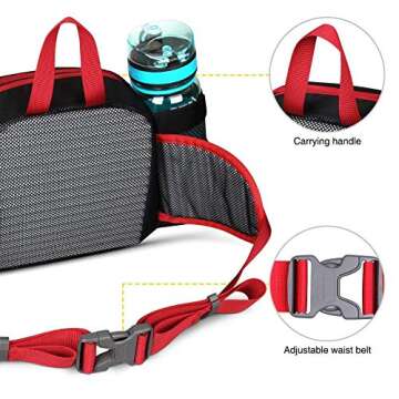 Durable WATERFLY Fanny Pack with Water Bottle Holders