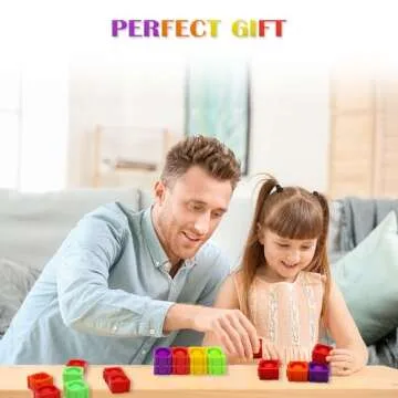 25Pcs Rainbow CVC Learning Pop Bubble Fidget Toy