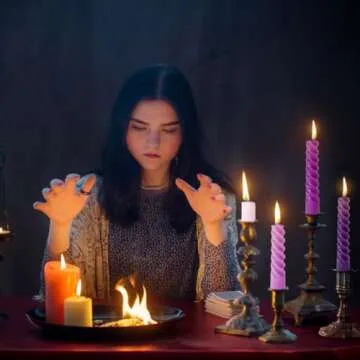 10 Inch Spiral Taper Candles for Home Decoration, 4 Pack Purple-Gradient Candlesticks for Dinner Party Holiday Religious Ceremonies and Meditation