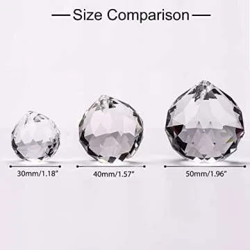 MerryNine 6 Pcs Clear Crystal Ball Prism Sun Shine Catcher Rainbow Pendants Maker, Hanging Crystals ...