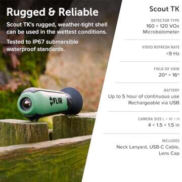 FLIR Scout TK Thermal Imaging Monocular for Outdoors