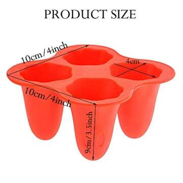 Silicone Ice Cube Molds,Halloween Ghost Ice Cube Maker Tray for Whiskey, Spirits, Liquor, Cocktails,Candy, Cake, Soap,Set of 4