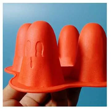 Silicone Ice Cube Molds,Halloween Ghost Ice Cube Maker Tray for Whiskey, Spirits, Liquor, Cocktails,Candy, Cake, Soap,Set of 4