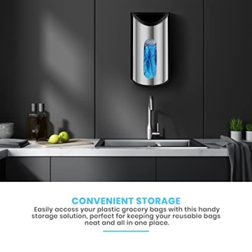 Utopia Kitchen Durable Stainless Steel Bag Holder for Organization