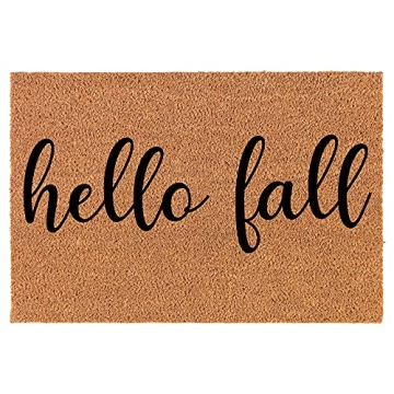 Welcome With MIP Coconut Coir Fall Doormat 24" x 16"