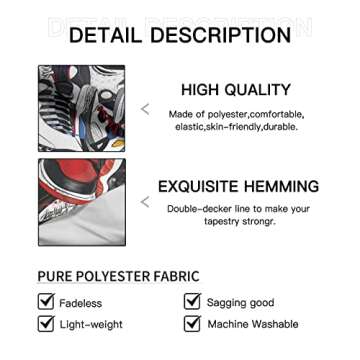 AFAME Retro Basketball Shoes Tapestry Sneaker Design Tapestry Photo backdrop Tapestries Wall Decor Kids Room Tapestry Decorations For Party Bedroom 60"x40"