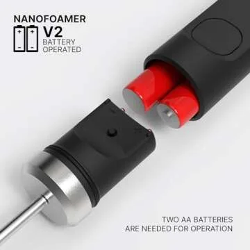 Subminimal NanoFoamer V2 Performance Milk Foamer | NEW Model Edition | Waterproof, Dual-Speed, Stainless Steel | Microfoamed Milk in 30 Seconds, Barista-Style Coffee Drinks Home