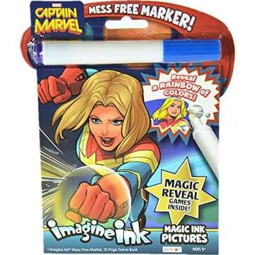 6-Pack Imagine Ink Magic Pictures Coloring Activity Books Set with Mess Free Marker | Mickey Mouse, Spiderman, LOL, Paw Patrol, Fancy Nancy, Captain Marvel, Wonder Park (Variety)