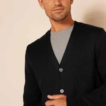 Amazon Essentials Men's Cotton Cardigan Sweater - Comfortable Style