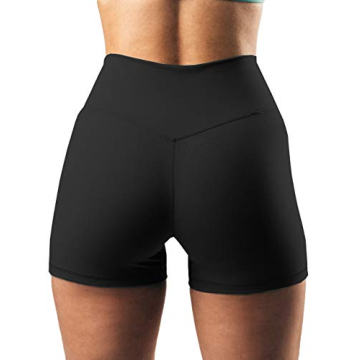 Puedizux Women's High Waisted Workout Biker Shorts