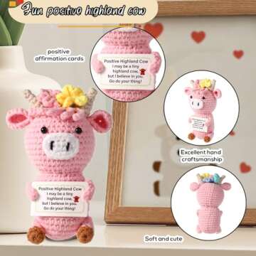 Highland Cow Crochet - Emotional Support Gift for All Ages