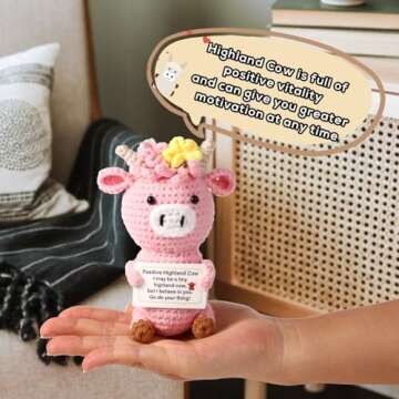 Highland Cow Crochet - Emotional Support Gift for All Ages