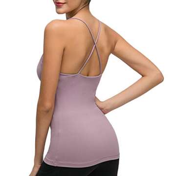 Lemedy Workout Tank Top with Built-in Bra - Activewear for Women