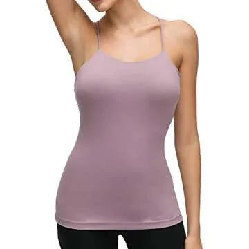 Lemedy Workout Tank Top with Built-in Bra - Activewear for Women