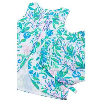 Lilly Pulitzer Girls' Baby Lilly Shift (Little Kid), Resort White Just A Pinch