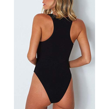Stylish REORIA Racerback Bodysuit for All Occasions