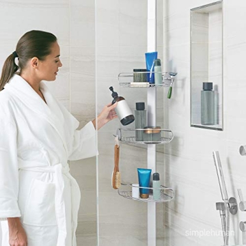 SimpleHuman Shower Caddy - Rust Proof Pole Storage Solution