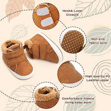Warm & Stylish HsdsBebe Baby Ankle Boots for Infants