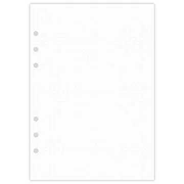 A5 Dotted Paper, Refills for Filofax Planner, Organizer, Binders, 6 Hole Punched, 100 Sheets/200 Pages, 100gsm, White, 5.8 x 8.2 Inch