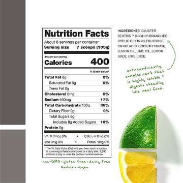 Skratch Labs Super High-Carb Hydration Powder | Carbohydrate Powder with Cluster Dextrin and Electrolytes | Endurance Energy Drink | Lemon + Lime (840 Grams) | Non-GMO, Gluten Free, Vegan, Kosher