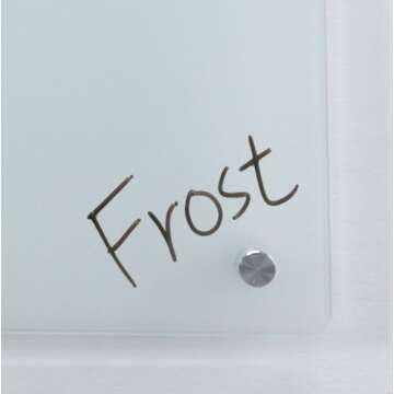 Frosted Glass Dry-Erase Board Set - 3' x 2' - Stylish & Functional
