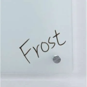 Frosted Glass Dry-Erase Board Set - 3' x 2' - Stylish & Functional