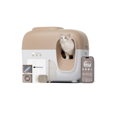 PetSnowy Snow+ Automatic Cat Litter Box - Deodorizing & Smart Tracking
