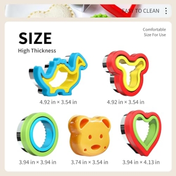 Sliafwh Sandwich Cutter - Fun Shapes for Kids' Lunches!