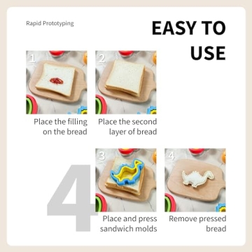 Sliafwh Sandwich Cutter - Fun Shapes for Kids' Lunches!